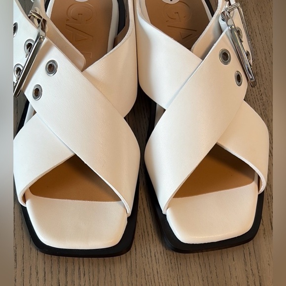 Ganni buckle cross strap sandals NWT , sz 7 - Picture 13 of 13
